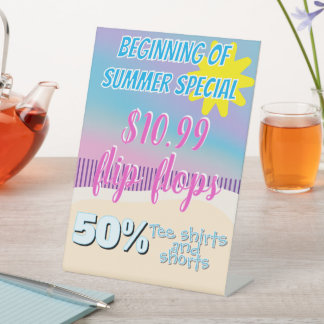 Winkelvoetteken Reclamebord Met Voetstuk