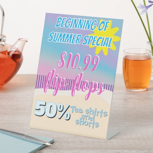 Winkelvoetteken Reclamebord Met Voetstuk (Insitu)