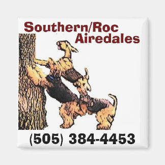 Winkelwagen-boom2, Southern/Roc, Airedales, (505)  Magneet