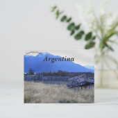 Winkelwagen in Patagonië Argentinië Briefkaart (Staand voorkant)