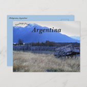 Winkelwagen in Patagonië Argentinië Briefkaart (Voorkant / Achterkant)