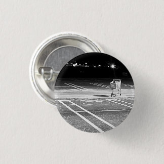 Winkelwagen leeg in parkeerplaats Foto Pinback Ronde Button 3,2 Cm