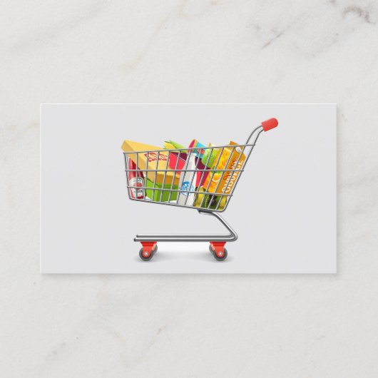 Winkelwagen - Personal Shopper Service Visitekaartje (Achterkant)