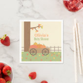 Winkelwagen Pompoenen Herfst Thema Baby shower Sup Servetten (Insitu)