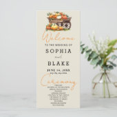 Winkelwagen van Pompoenen Herfst Ash White Wedding (Staand voorkant)