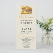 Winkelwagen van Pompoenen Herfst Ash White Wedding (Staand voorkant)