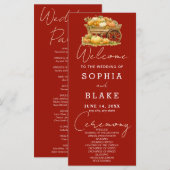 Winkelwagen van Pompoenen Herfst Cherry Red Weddin (Voorkant / Achterkant)