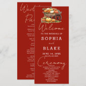 Winkelwagen van Pompoenen Herfst Cherry Red Weddin (Voorkant / Achterkant)