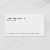 Winkelwagen Visitekaartje (Achterkant)