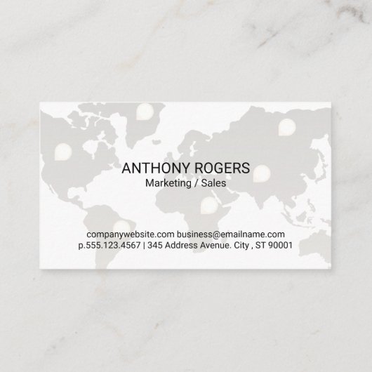 Winkelwagentje | E-Commerce-Logo | Wereldwijd Visitekaartje (Achterkant)