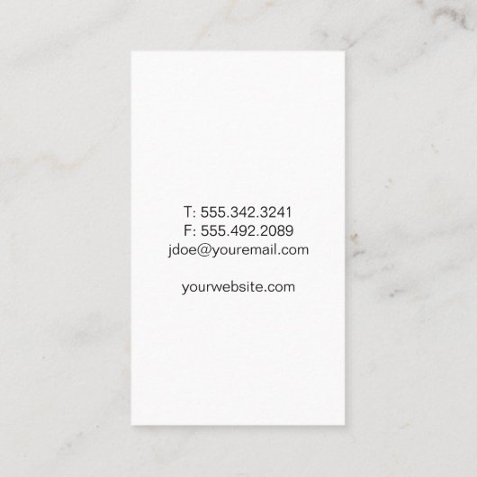 Winkelwagentje/e-handel Visitekaartje (Achterkant)