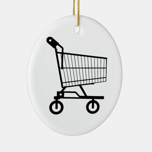 Winkelwagentje Keramisch Ornament (Rechts)