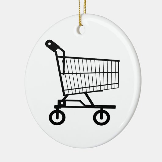 Winkelwagentje Keramisch Ornament (Links)