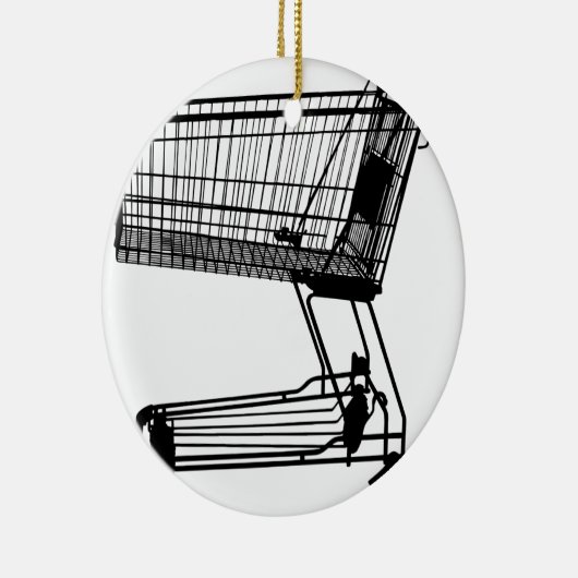 Winkelwagentje Keramisch Ornament (Rechts)