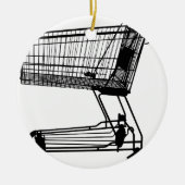 Winkelwagentje Keramisch Ornament (Voorkant)