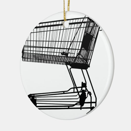 Winkelwagentje Keramisch Ornament (Links)