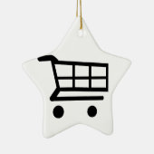 Winkelwagentje Keramisch Ornament (Rechts)