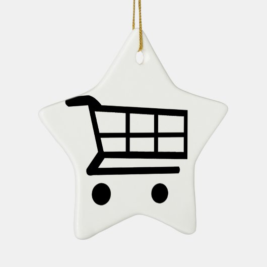 Winkelwagentje Keramisch Ornament (Rechts)