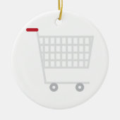 Winkelwagentje Keramisch Ornament (Voorkant)