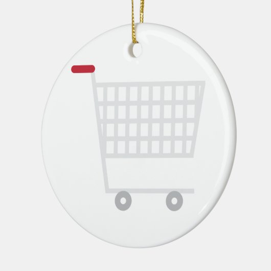 Winkelwagentje Keramisch Ornament (Links)