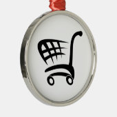 Winkelwagentje Metalen Ornament (Rechts)