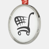Winkelwagentje Metalen Ornament (Links)