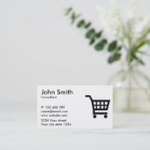 Winkelwagentje Visitekaartje (Staand voorkant)