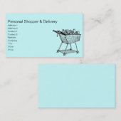 Winkelwagentje Visitekaartje (Voorkant / Achterkant)