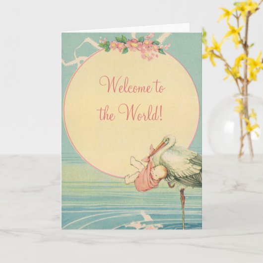  winkelwagentje voor baby's, Welkom bij de wereld Kaart (Gele Bloem)