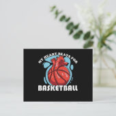 winkelwagentjes voor Basketball Gift Briefkaart (Staand voorkant)