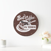 Winkelwand: beste koffie in stad grote klok (Huis)