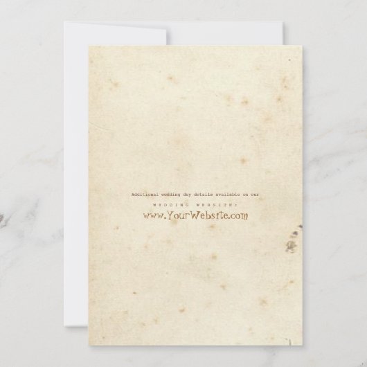 Winkelweddenschap uitnodigen kaart (Achterkant)