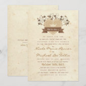 Winkelweddenschap uitnodigen kaart (Voorkant / Achterkant)