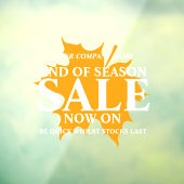 Winkelwinkel voor detailhandel einde seizoen herfs raamsticker (Vel 3)