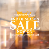 Winkelwinkel voor detailhandel einde seizoen herfs raamsticker (Vel 2)