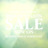 Winkelwinkelwinkel voor detailhandel, wit raamsticker (Vel 3)