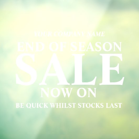 Winkelwinkelwinkel voor detailhandel, wit raamsticker (Vel 3)