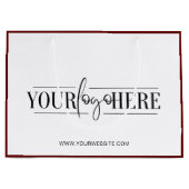 Winkelzak met opdruk van een exclusief logo voor k groot cadeauzakje (Voorkant)