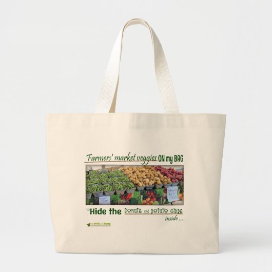Winkelzak voor boeren (snoep) grote tote bag (Voorkant)