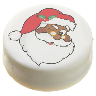 Winking Black Santa Keeping-kerstgeheimen