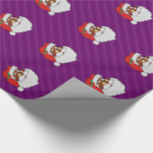 Winking Black Santa Pop Art Cadeaupapier (Hoek)