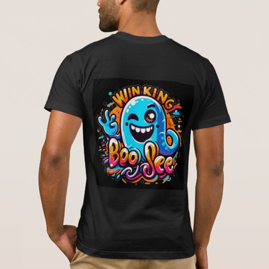 Winking Boo Jee ghost T-shirt (Achterkant)