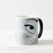 Winking Cartoon Face 3D Magische Mok (Voorkant rechts)