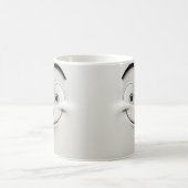 Winking Cartoon Face 3D Magische Mok (Center)