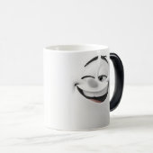 Winking Cartoon Face 3D Magische Mok (Voorkant rechts)