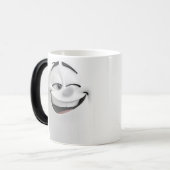 Winking Cartoon Face 3D Magische Mok (Voorkant links)