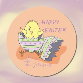 Winking Chick Hatching van Egg Easter Sticker