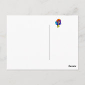 Winking Clown met marmer Briefkaart (Achterkant)