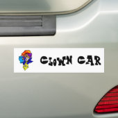 Winking Clown met marmer Bumpersticker (Op auto)
