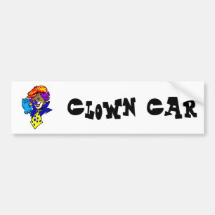 Winking Clown met marmer Bumpersticker